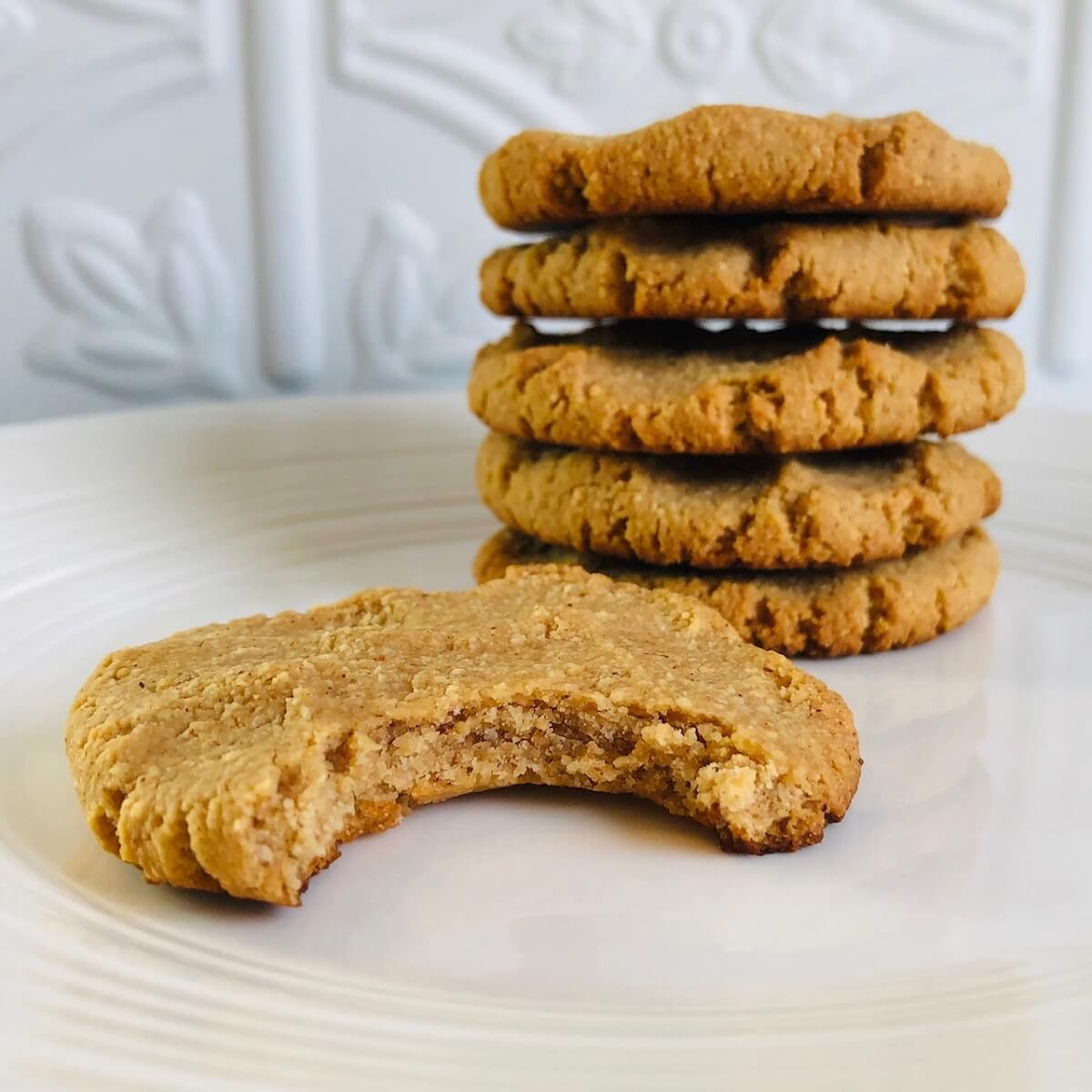 Vegan Gluten Free Peanut Butter Cookies Made With Coconut Flour